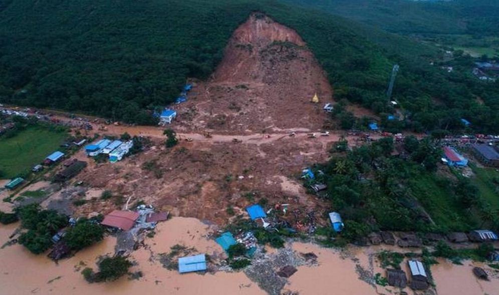 पहिरोमा परी म्यानमारमा मृत्यु हुनेको संख्या ४८ पुग्यो