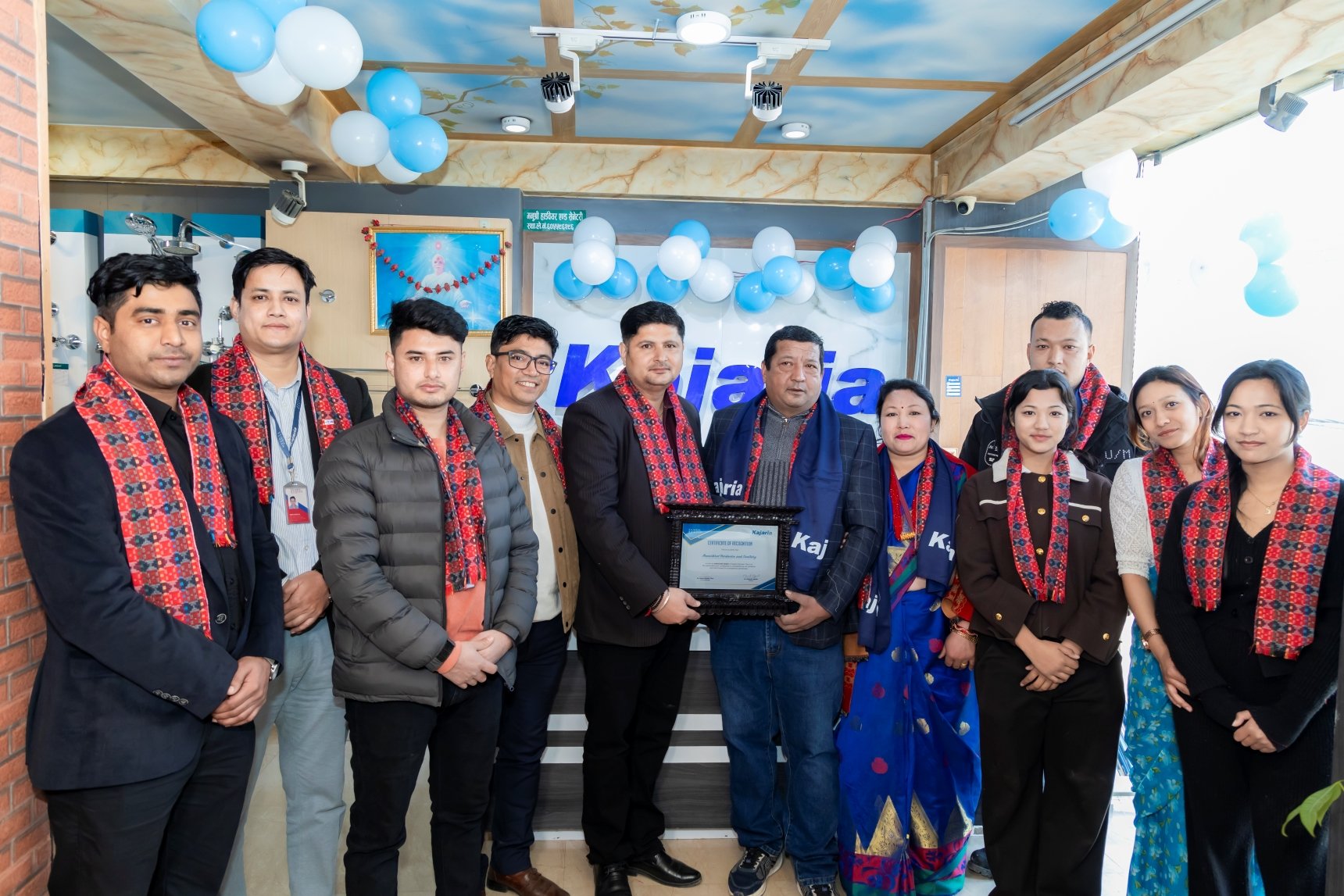 बनेपामा कजारियाको नयाँ शोरूम उद्घाटन