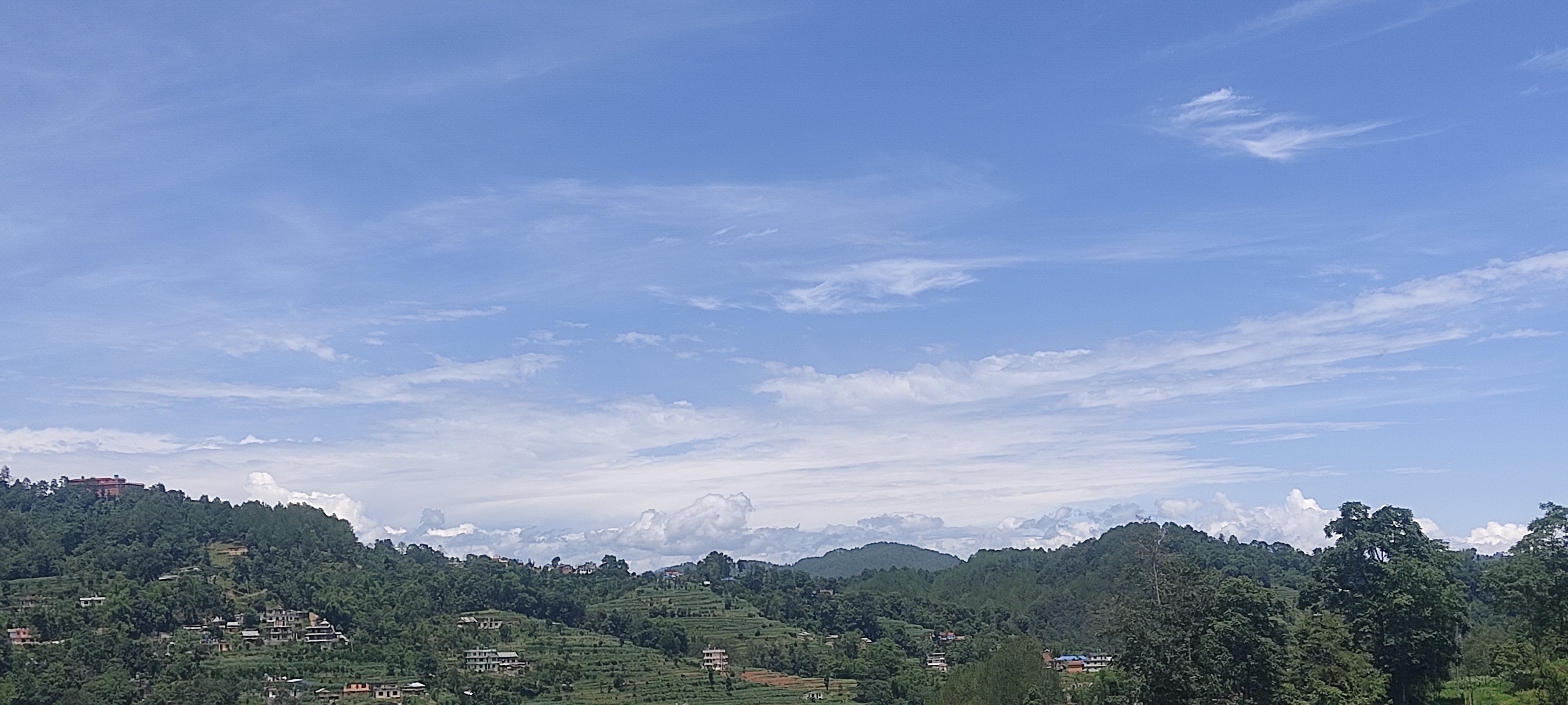 पानी रोकिएपछि खुलेको आकाश