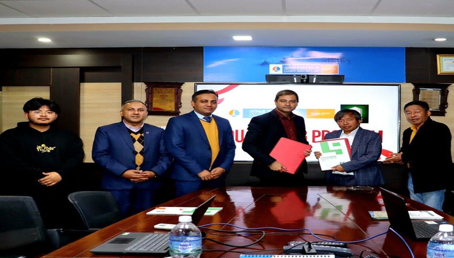 लुम्बिनी विकास बैंक र लिजेण्ड प्रोपर्टिजबीच व्यवसायिक सम्झौता