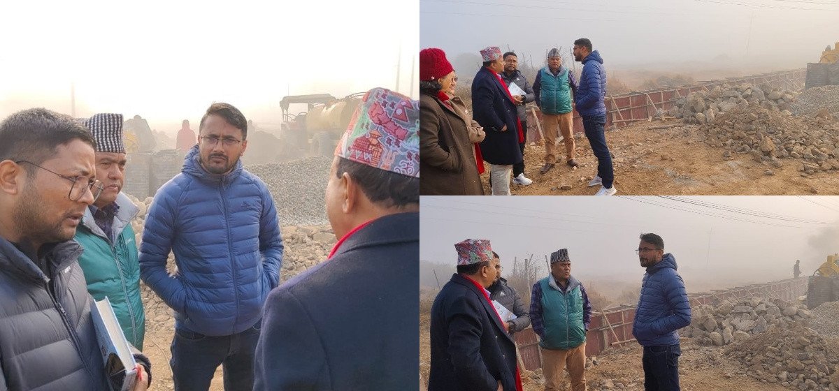 महासचिव पोखरेलद्वारा घोराही- तुलसीपुर चारलेन सडकको  अनुगमन