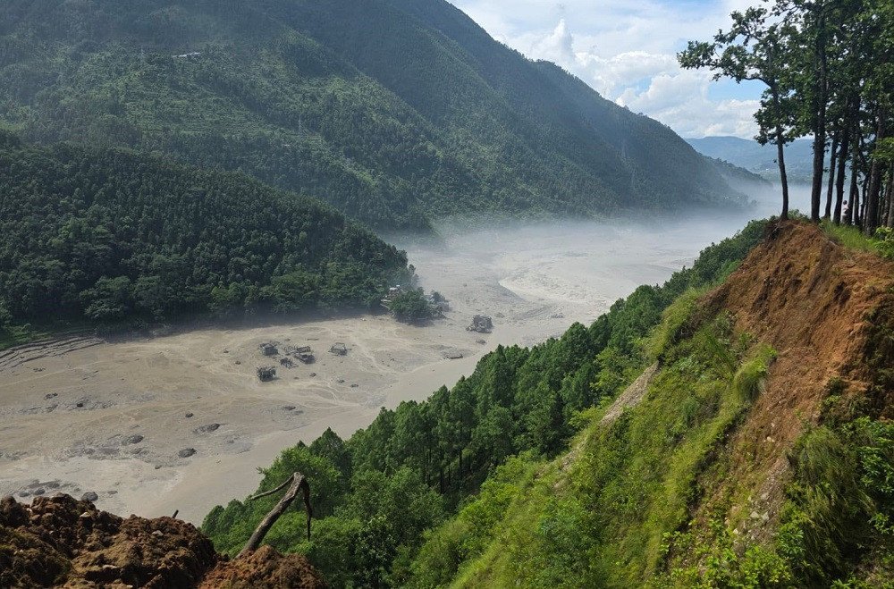 भोटेकोशीमा पानीको सतह फेरि बढ्यो, सतर्कता अपनाउन आग्रह