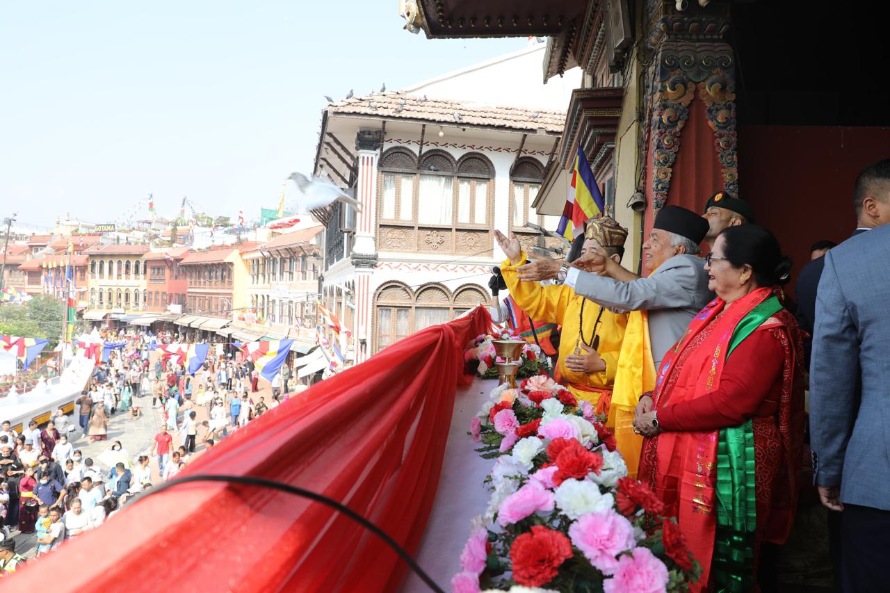 बुद्ध जयन्तीको अवसरमा घ्याङ गुठीद्वारा आयोजित कार्यक्रममा राष्ट्रपति पौडेल सहभागी (तस्बिरहरु)