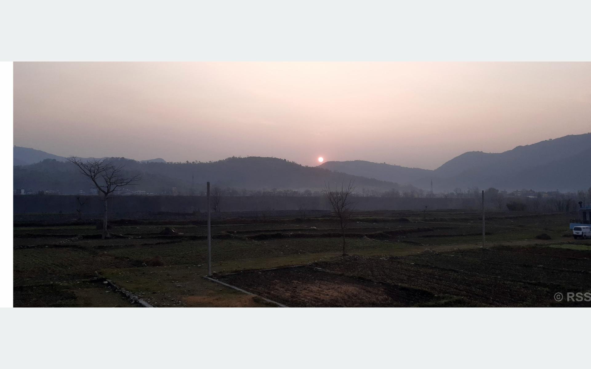 गगनगौँडाबाट देखिएको सूर्योदय