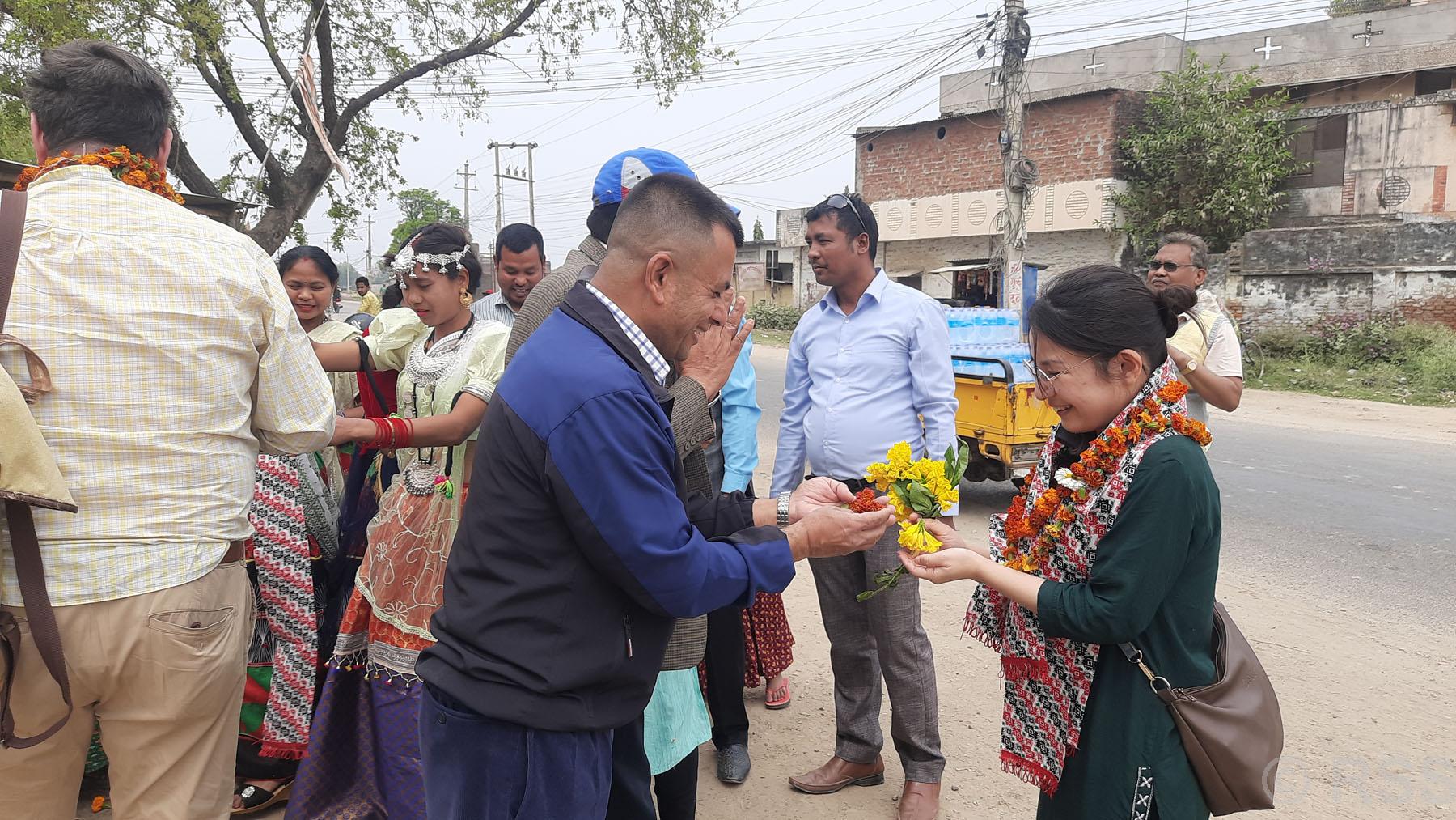 जापानिज नागरिक डा नाकामुरालाई स्वागत