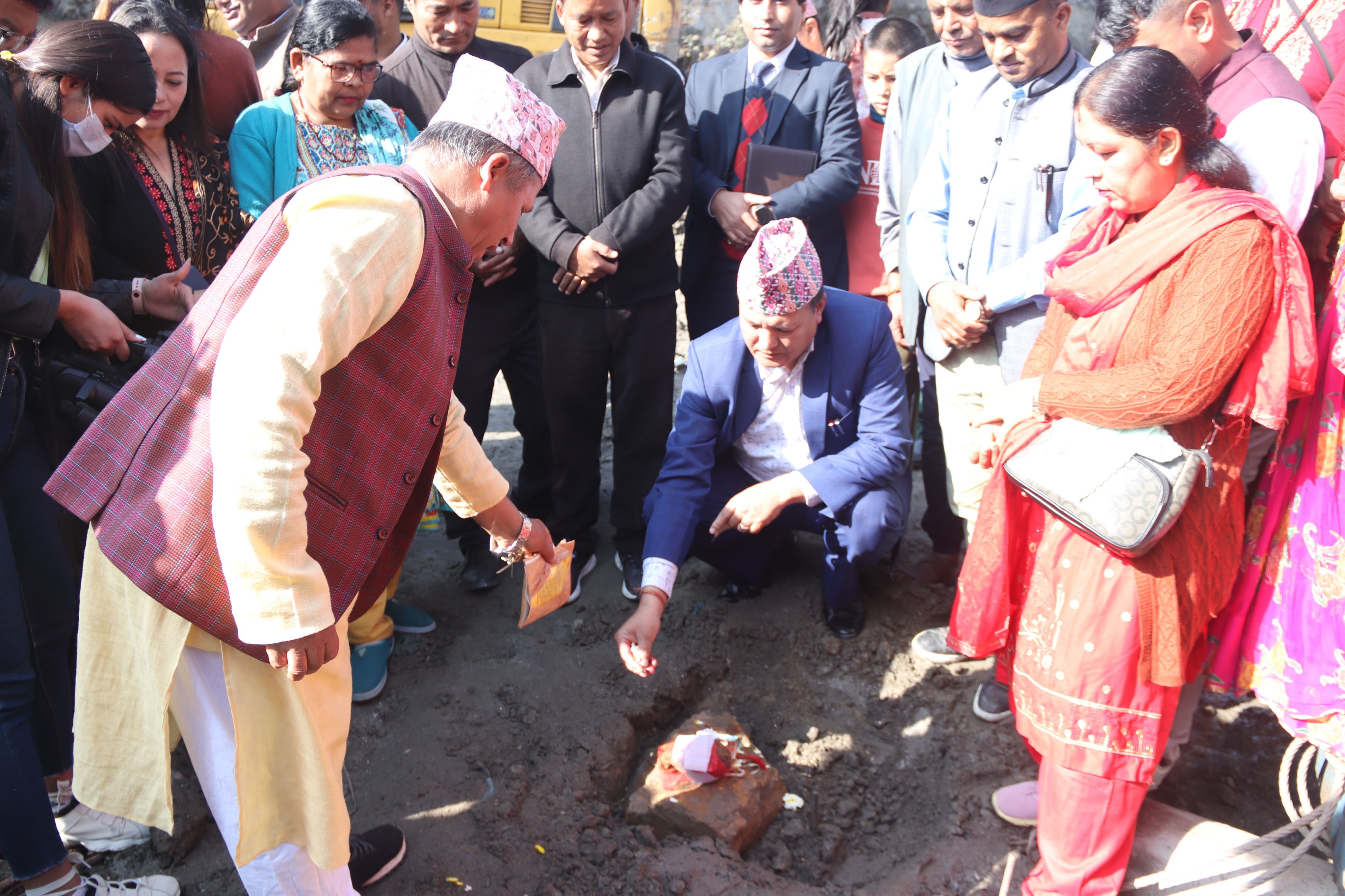 पुलको शिलान्यास