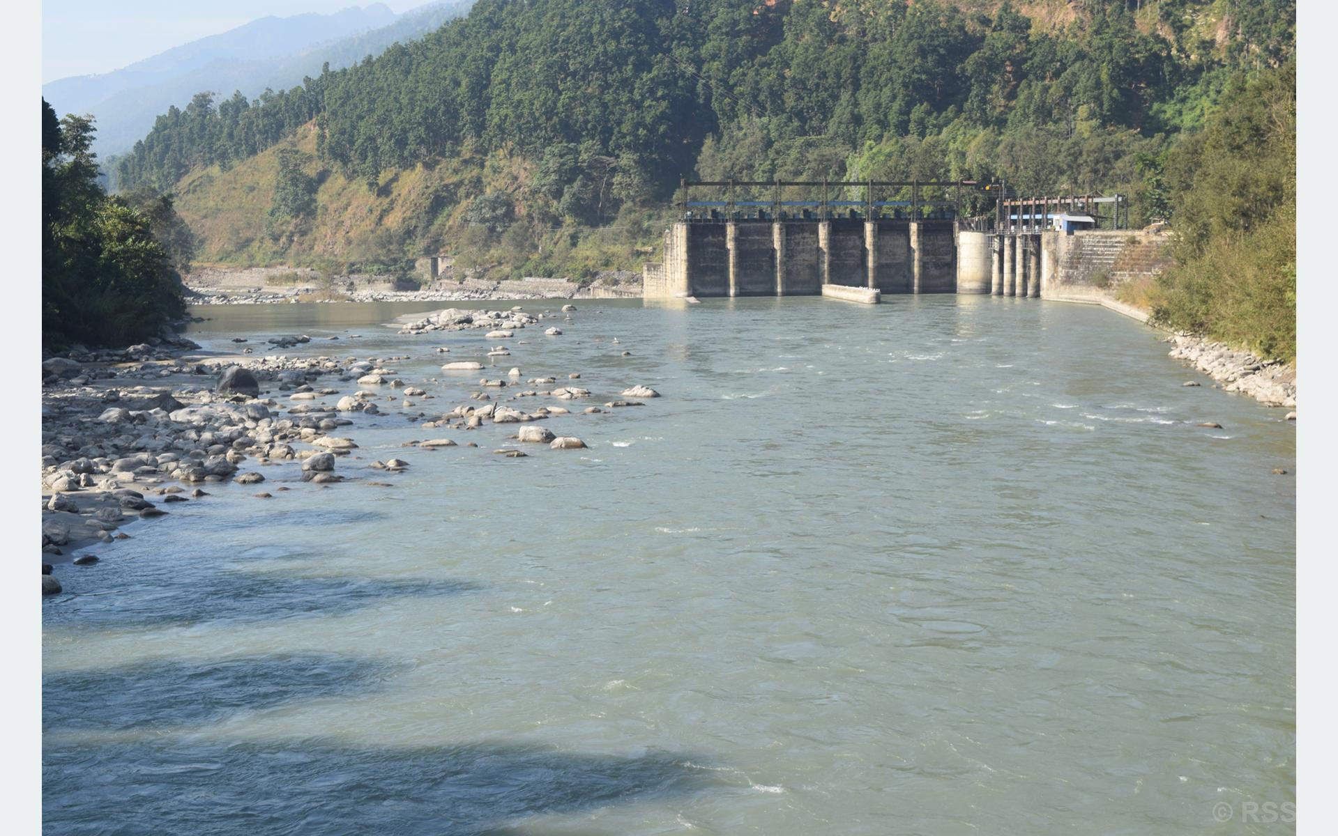 त्रिशूली जलविद्युत केन्द्रको बाधस्थल