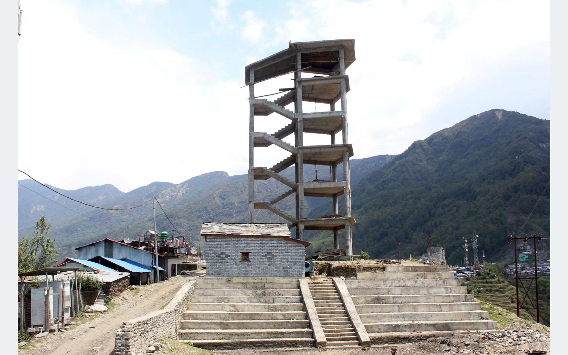 बारपाकमा निर्माणाधीन 'भ्यूटावर'