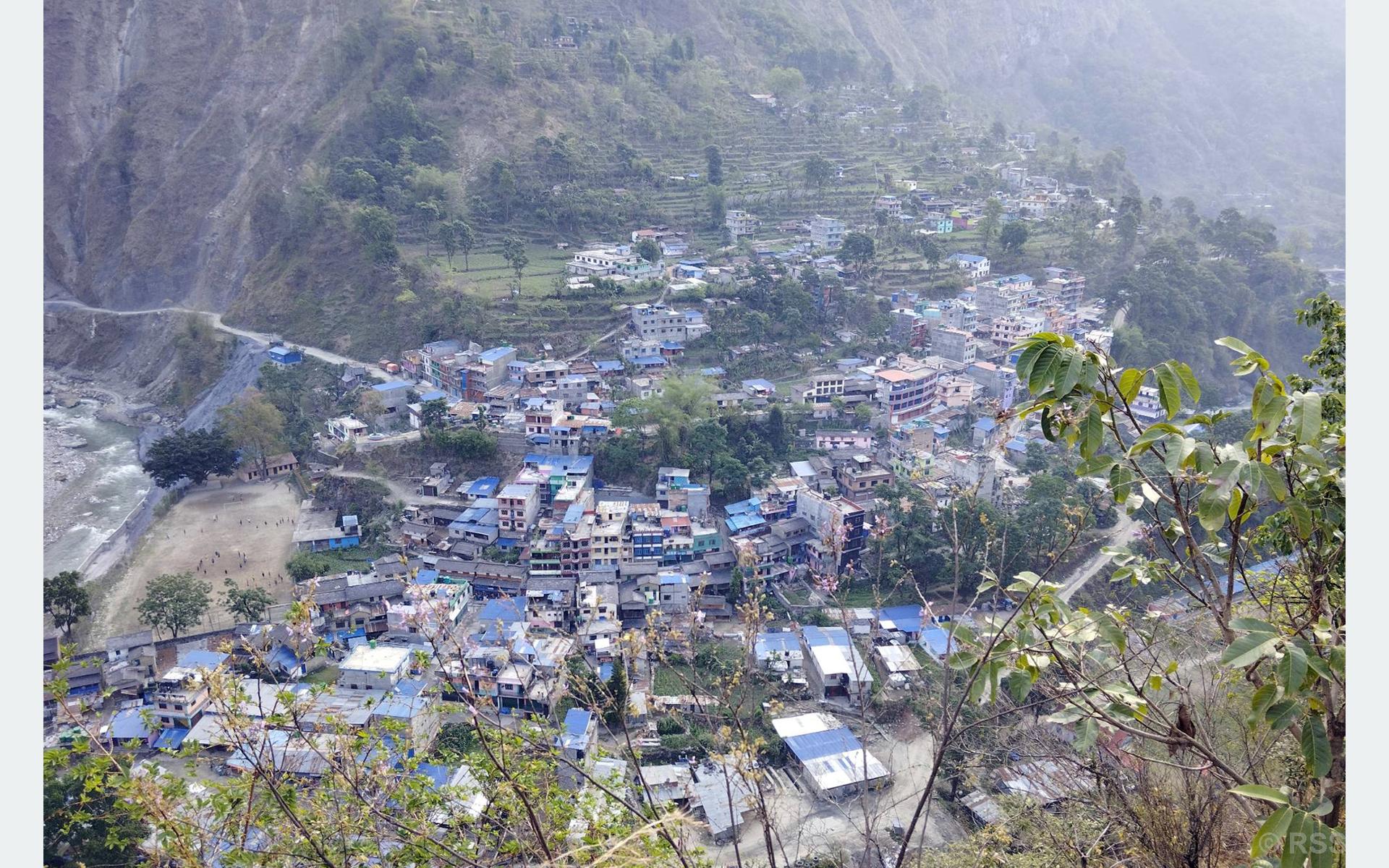 पश्चिम म्याग्दीको व्यापारिक केन्द्र दरवाङ बजार