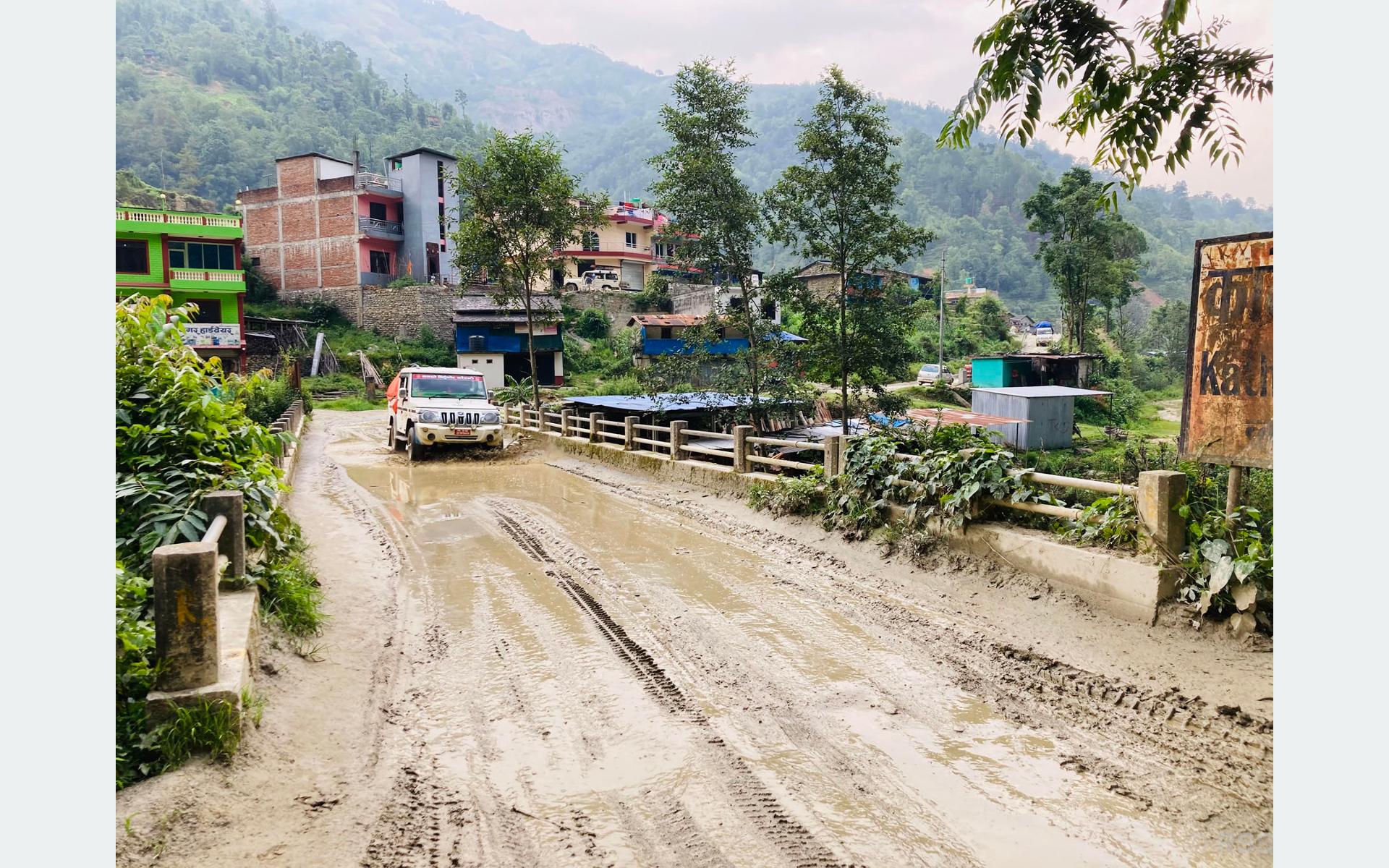 लोकमार्गको पुलको दुरावस्था