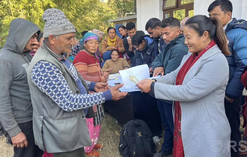 हलेसीमा रैथाने बाली प्रवर्द्धन कार्यक्रमः पाँच मुरीभन्दा बढी बदाम फलाउनेलाई नगद पुरस्कार, किसान उत्साहित