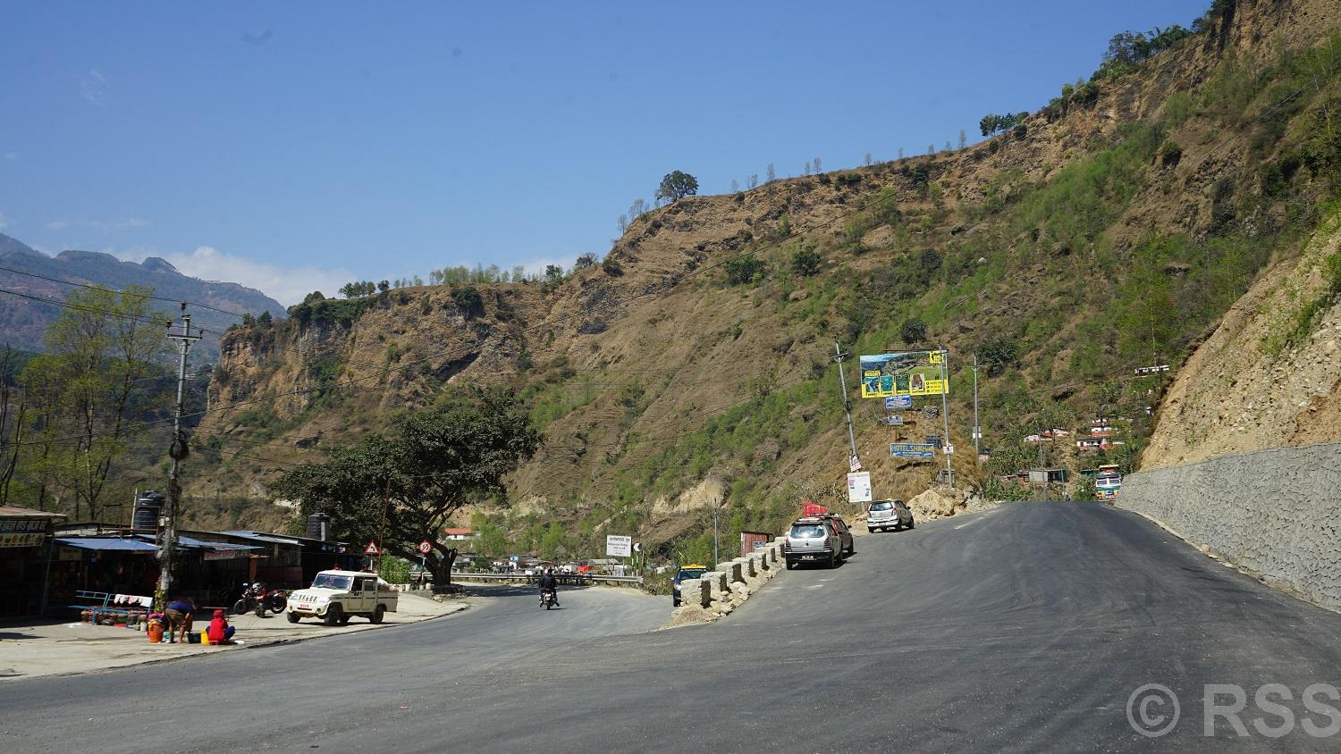 कालीगण्डकी कोरिडोर सडकः मालढुंगा–फर्से खण्ड कालोपत्र