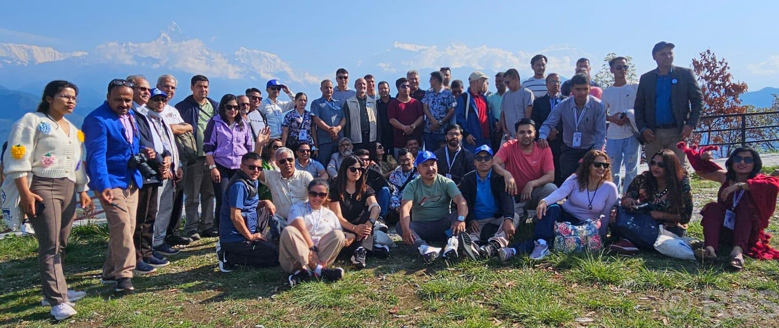 लोमान्थाङ अन्तर्राष्ट्रिय मिडिया समिटको टोली पोखरा हुँदै मुस्ताङमा