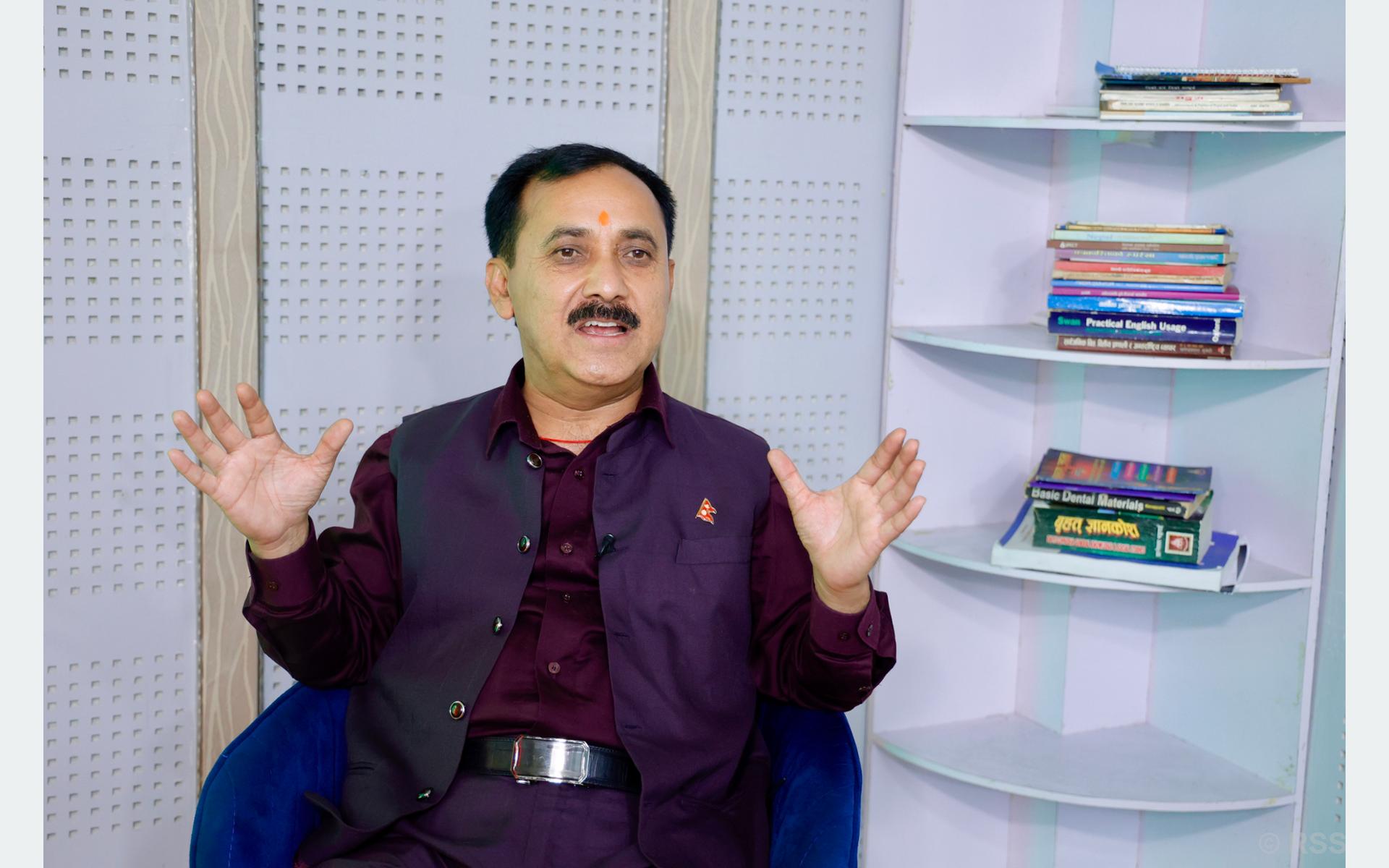 विवेकभन्दा आवेग हाबी हुँदा संसदमा अवरोध र बहिष्कार प्रवृत्ति बढेका हुन् : विश्वप्रकाश शर्मा