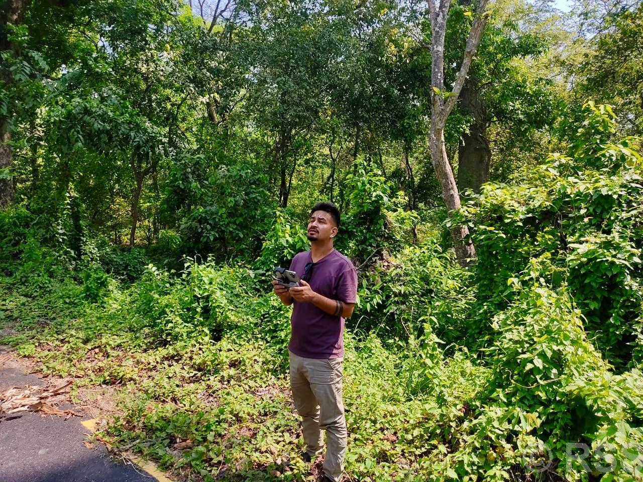 रौतहटमा ‘ड्रोन’बाट वन क्षेत्रको निगरानी