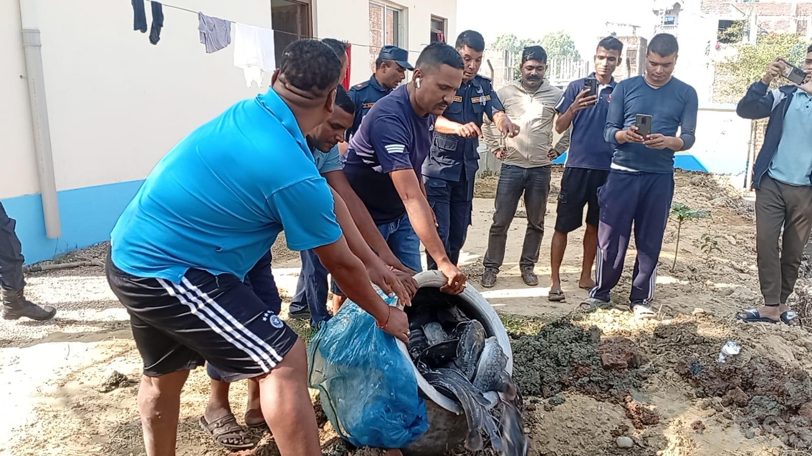 प्रतिबन्धित मुङ्ग्री माछा नष्ट