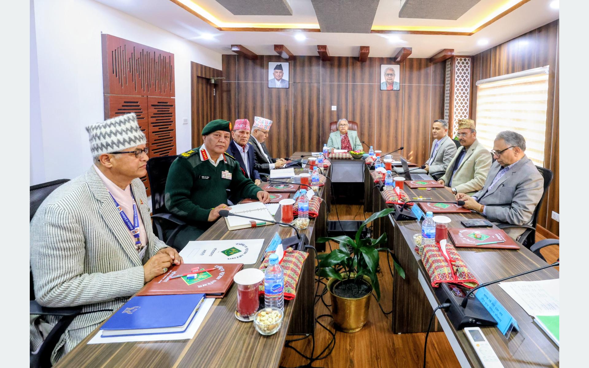 राष्ट्रिय सुरक्षा परिषद् बैठक : निर्वाचनका लागि सुरक्षा अभाव हुन नदिने निर्णय