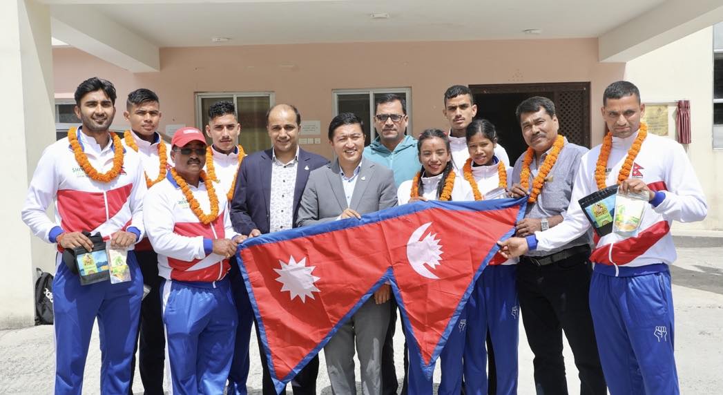 एसियन यथलेटिक्स च्याम्पियनसिपमा सहभागी खेलाडीलाई शिवम् सिमेन्टको प्रायोजन