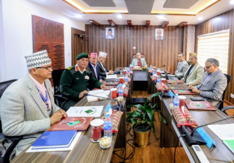 सिंहदरबारमा राष्ट्रिय सुरक्षा परिषद्को बैठक