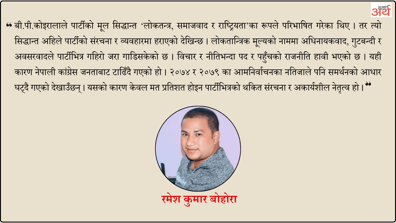 कांग्रेसको अबको मार्गचित्र : पुनर्जागरणको संघर्ष र नयाँ युगको खोज