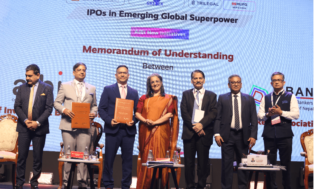 नेपाल मर्चेन्ट बैंकर्स संघ र एशोशिएशन अफ इन्भेष्टमेन्ट बैंकर्स अफ इन्डियाबीच सम्झौता