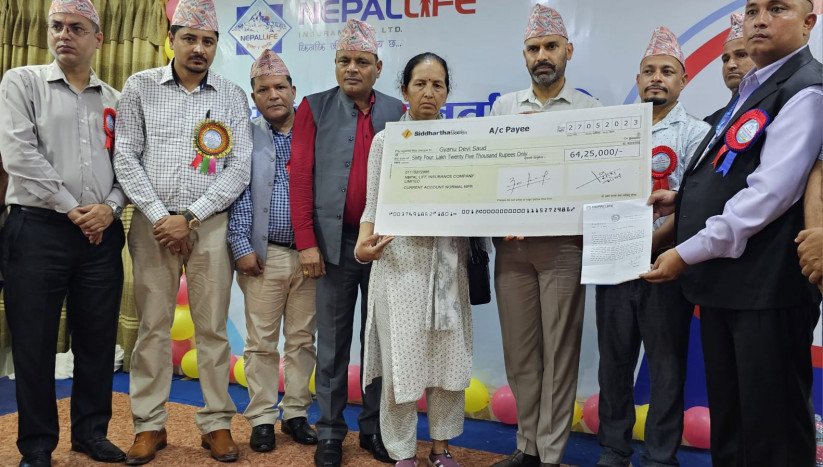 नेपाल लाइफ इन्स्योरेन्सद्धारा मृत्यू  दाबी भुक्तानी