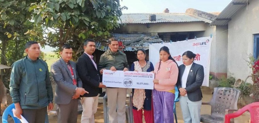 १० लाख बढी मृत्यु दाबी भुक्तानी को १० लाख बढी मृत्यु दाबी भुक्तानी