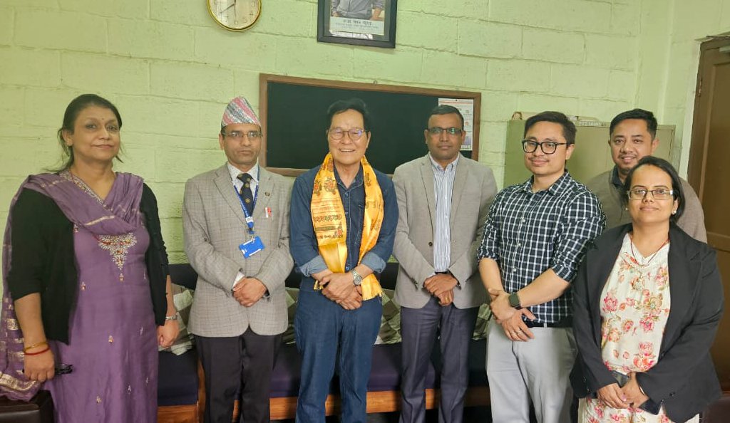 नेपाल इन्जिनियरिङ कलेजमा गरे कोरियाली प्राध्यापकले भ्रमण