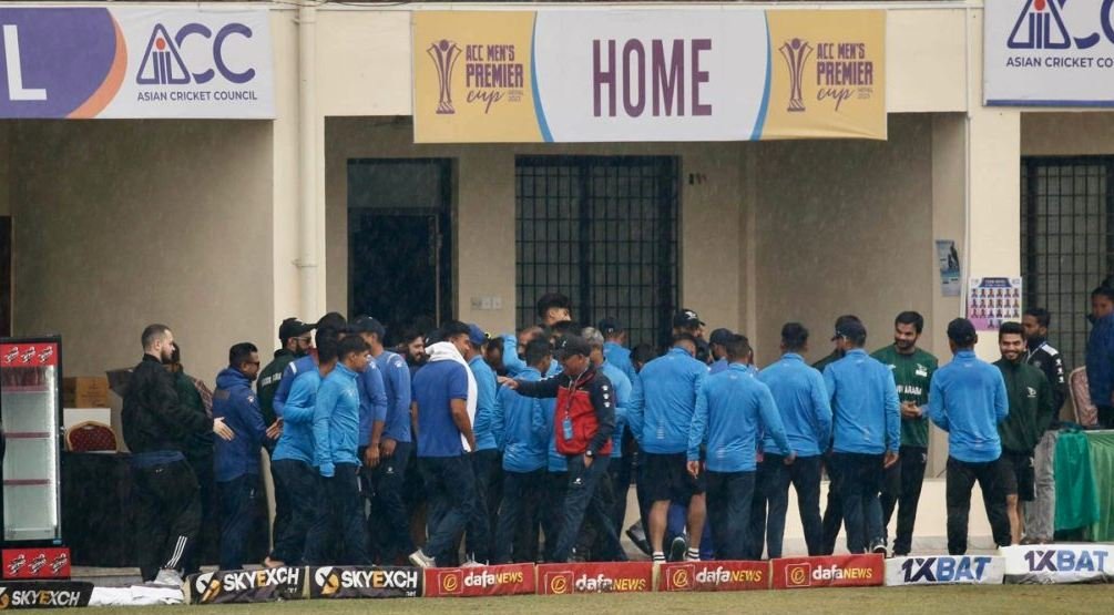 भारी वर्षासँगै  खेल रद्ध भएपछि नेपाल सेमिफाइनलमा