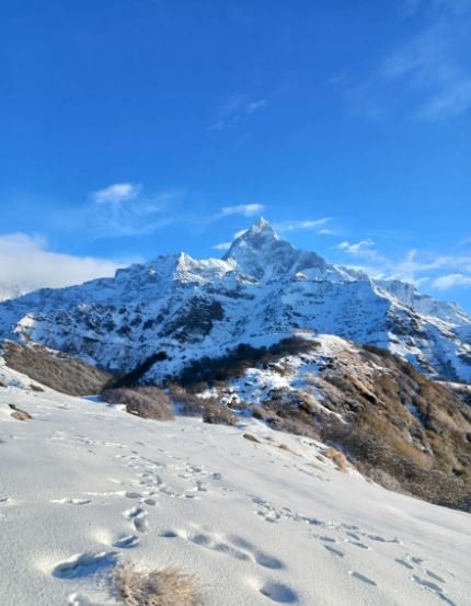 कोर्चां डाँडा र माछापुच्छ्रे हिमाल