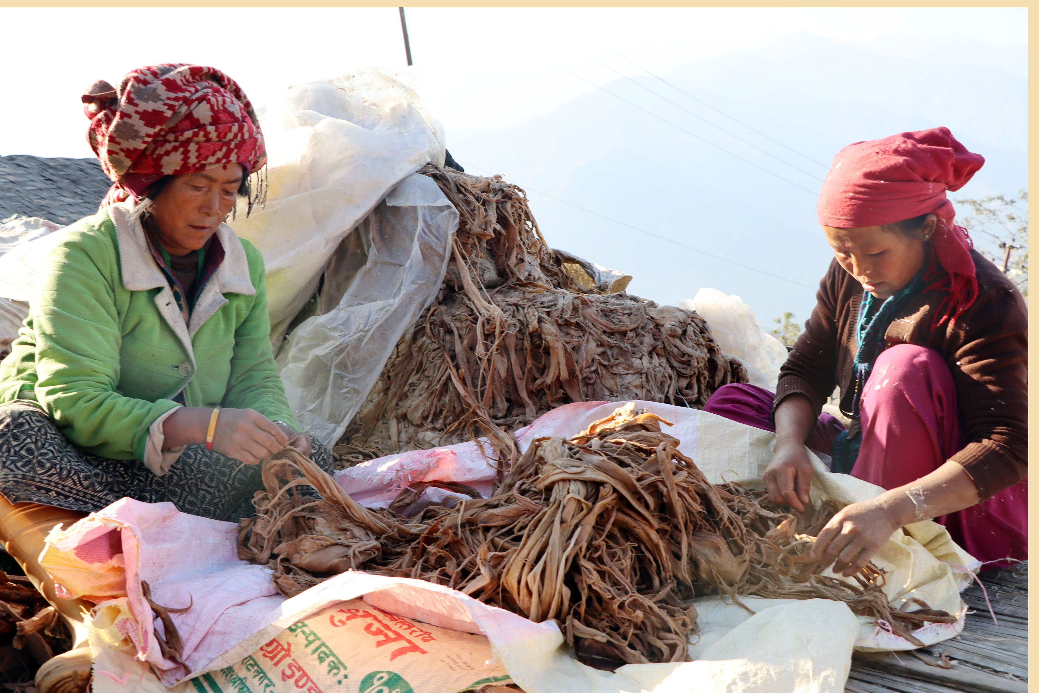 हाते कागज बनाउन लोक्ता केलाउँदै