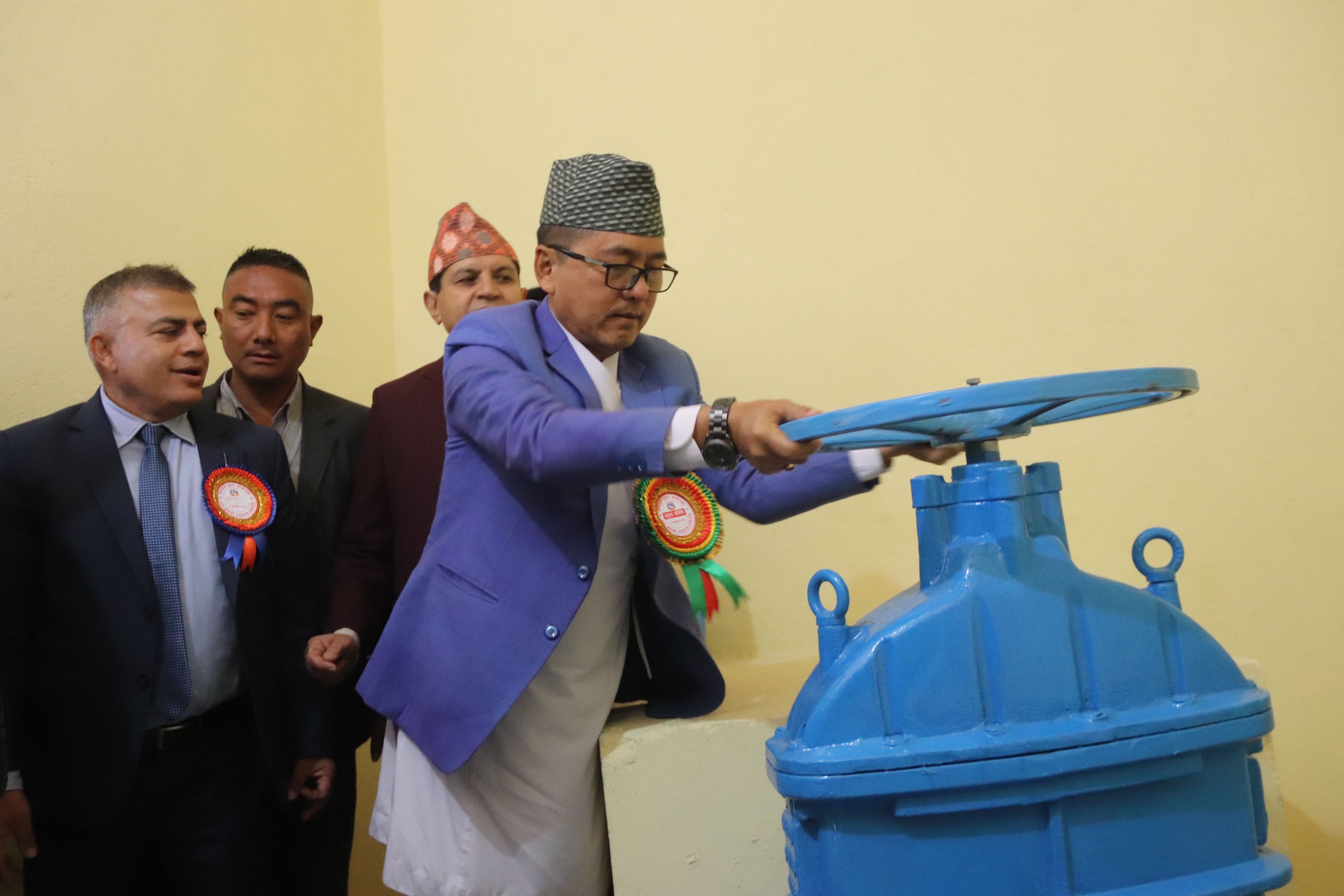 उपप्रधानमन्त्री लिङदेन-धाप बाँध उद्घाटन