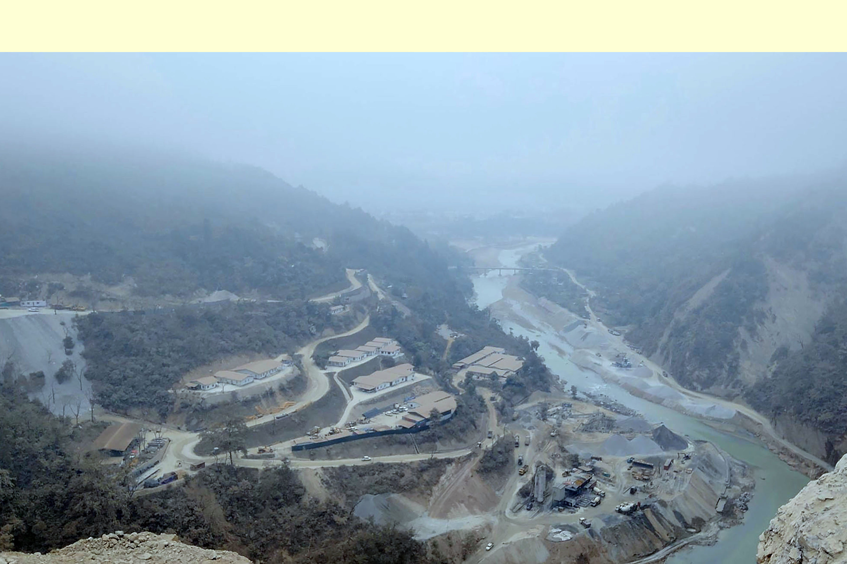जलविद्युत आयोजनाको निर्माणस्थल