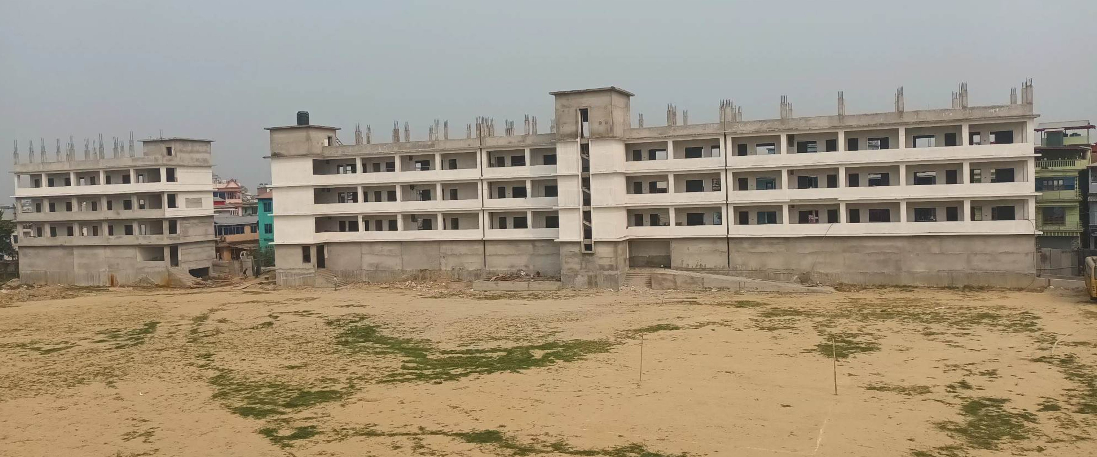 निर्माणाधीन बहुमुखी क्याम्पसको भवन