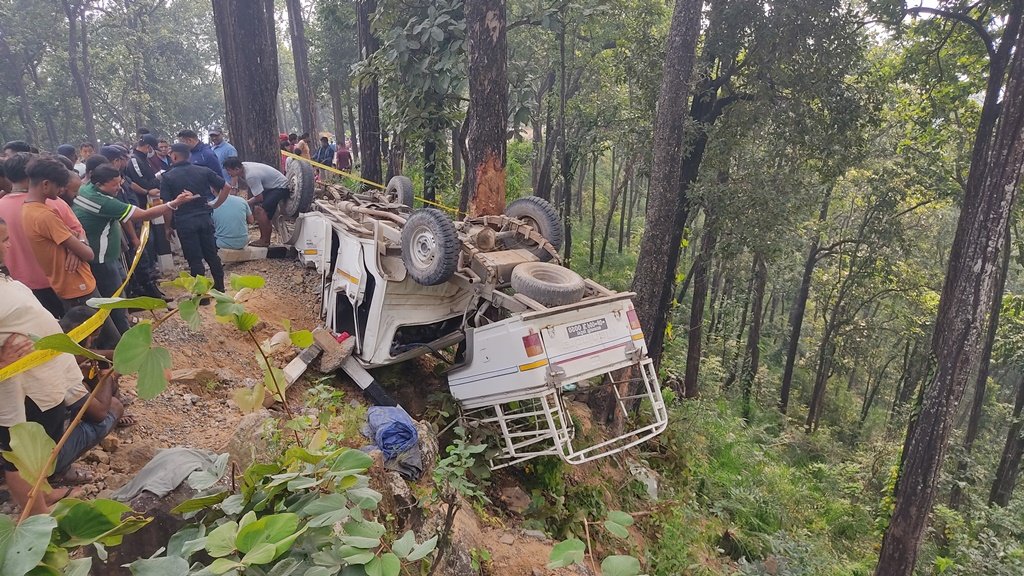 कावासोतीमा जीप दुर्घटना हुँदा दुई जनाको मृत्यु