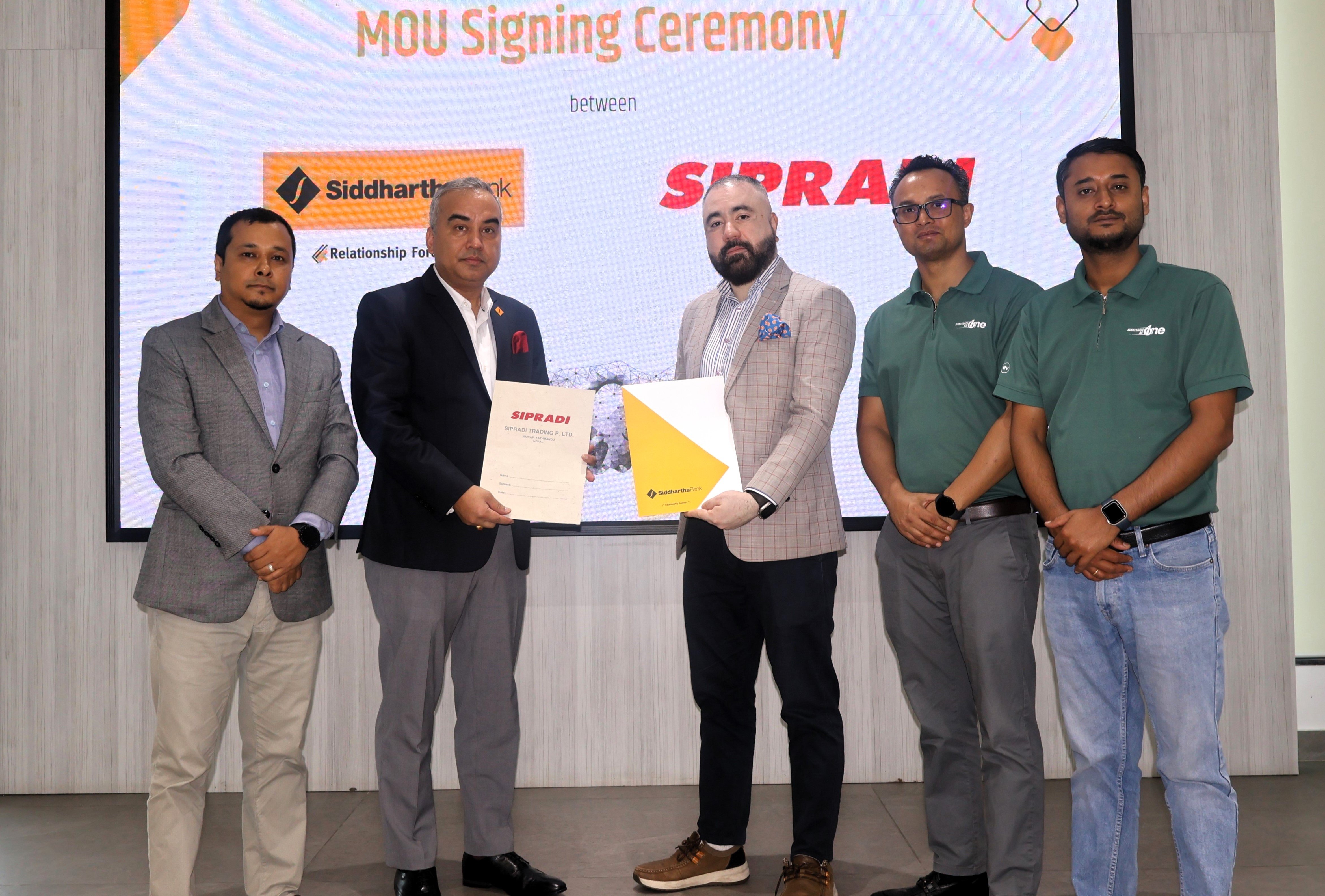 सिद्धार्थ बैंक र सिप्रदी ट्रेडिङबीच विद्युतीय ट्याक्सी कर्जासम्बन्धी सम्झौता