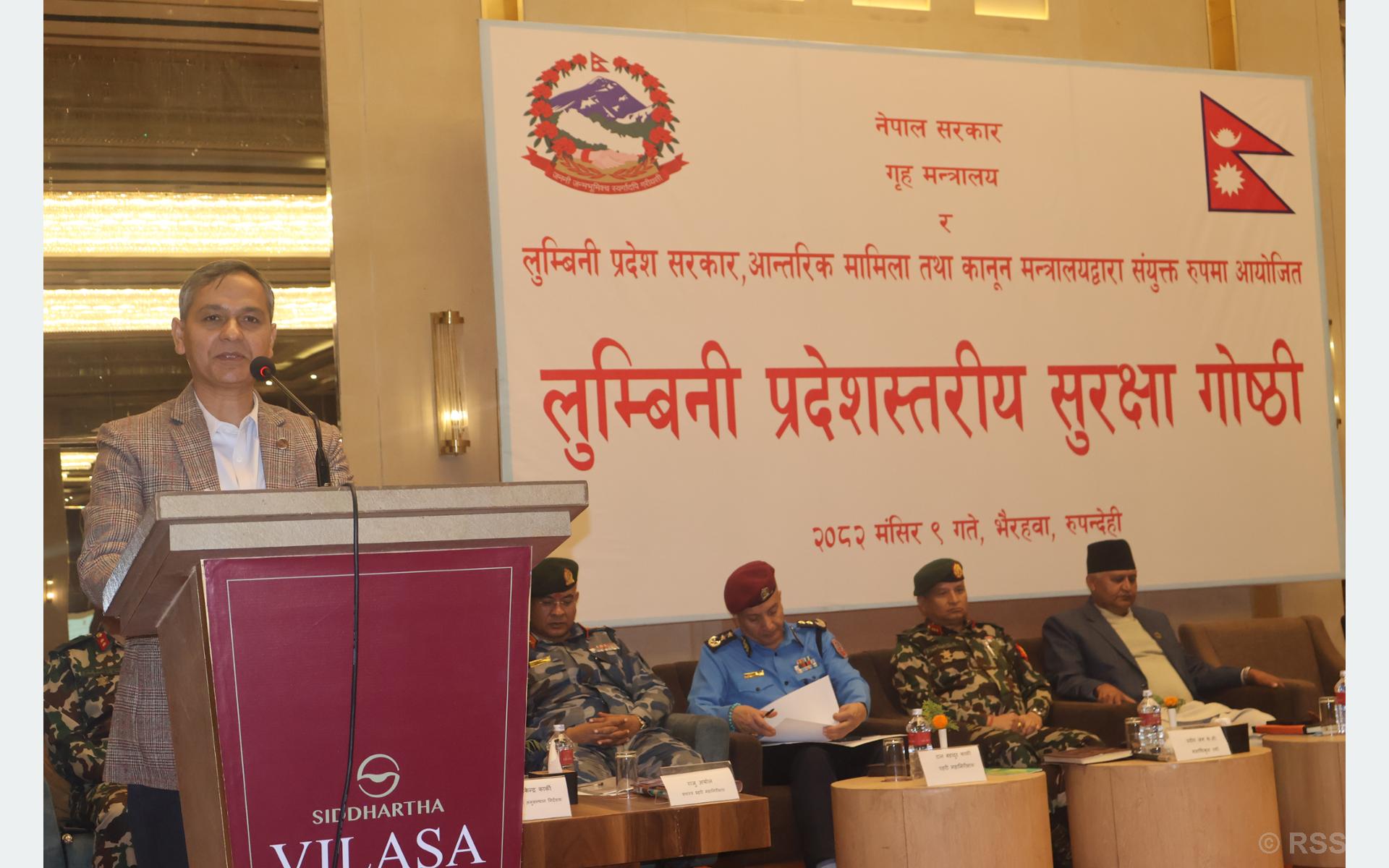 निर्वाचनसँगै सुशासन कायम गर्नु सरकारको दायित्व हो : गृहमन्त्री अर्याल