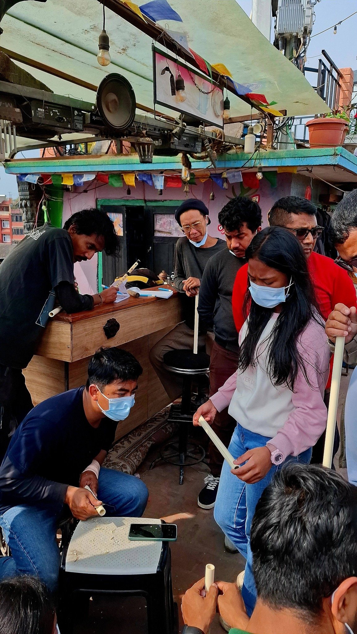 हङ्ग्री म्युजिसियन टेरसमा बाँसुरी निर्माण कार्यशाला सम्पन्न
