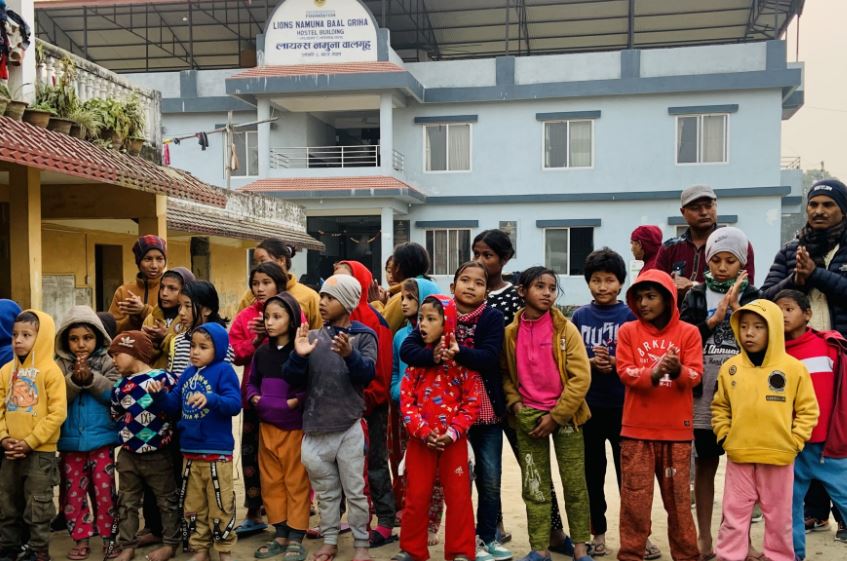 लायन्स बाल गृहमा बालबालिका