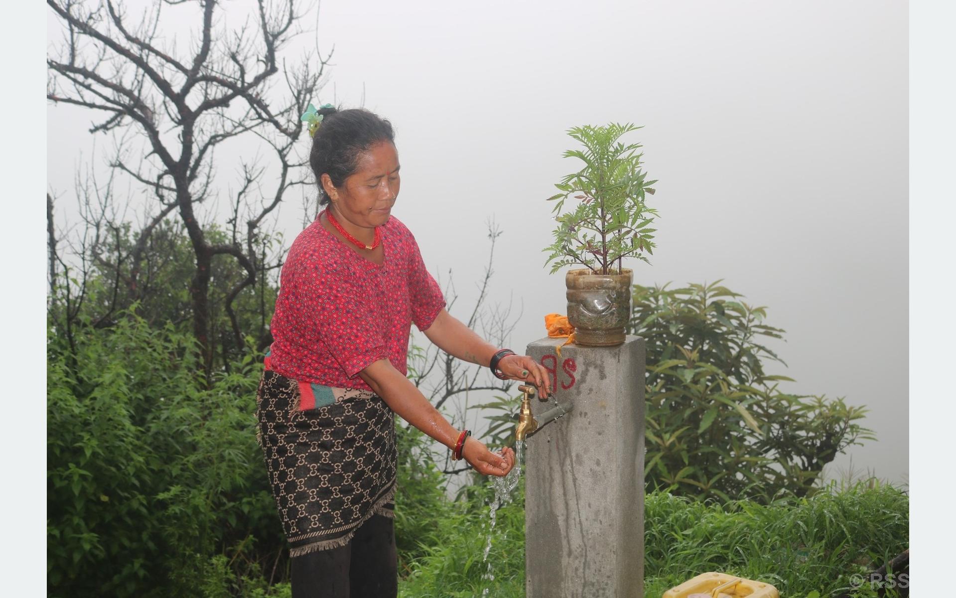 बल्थलीका दुई बस्तीमा पुनः खानेपानी उपलब्ध