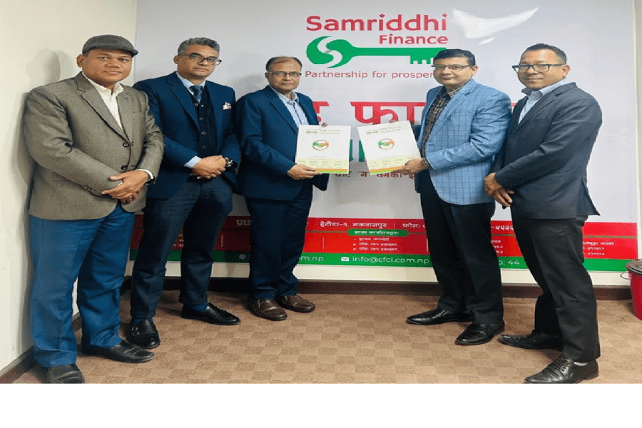 समृद्धि फाइनान्स र नेपाल माइक्रो इन्स्योरेन्सबीच सम्झौता