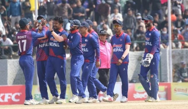 नेपालद्धारा  नामिबिया तीन रनले पराजित