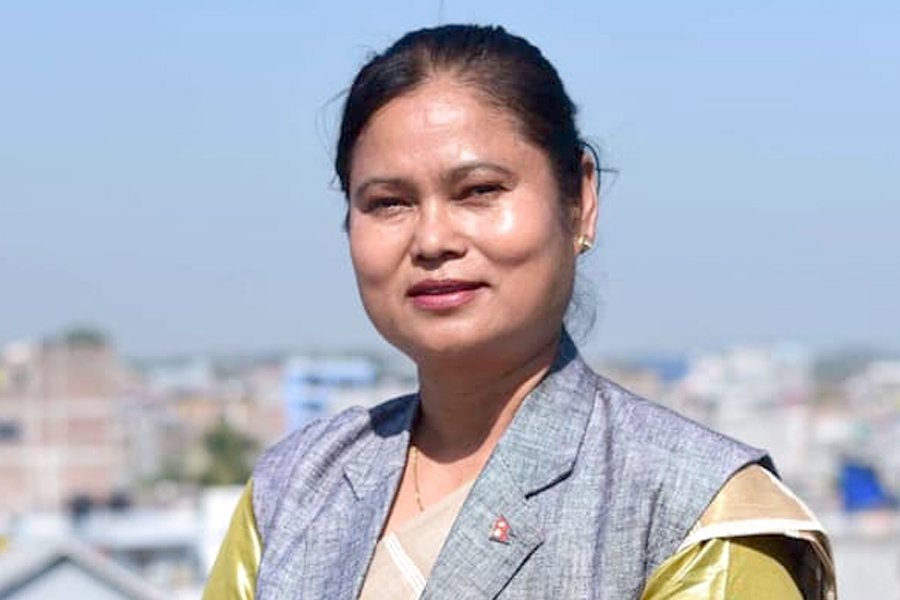 अमेरिका भ्रमण त्यागेर गृहजिल्लामा महिला मन्त्री भगबती चाैधरी