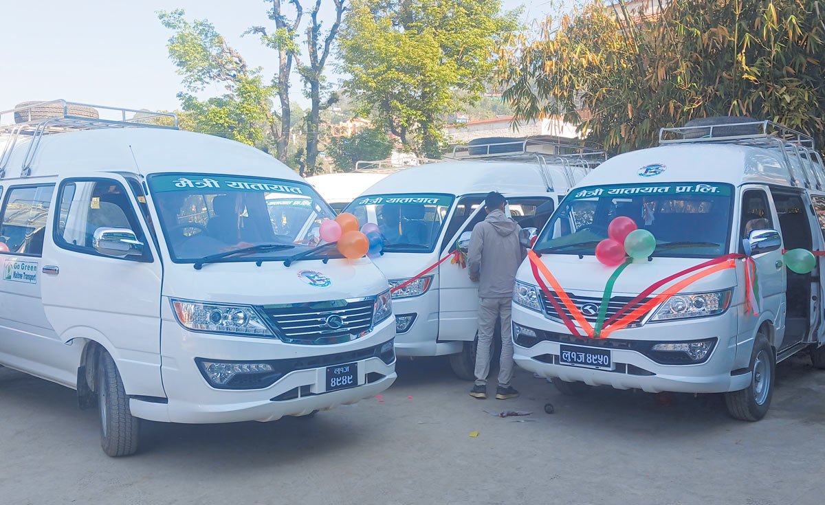 गुल्मीमा पहिलो पटक विद्युतीय गाडी सञ्चालनमा