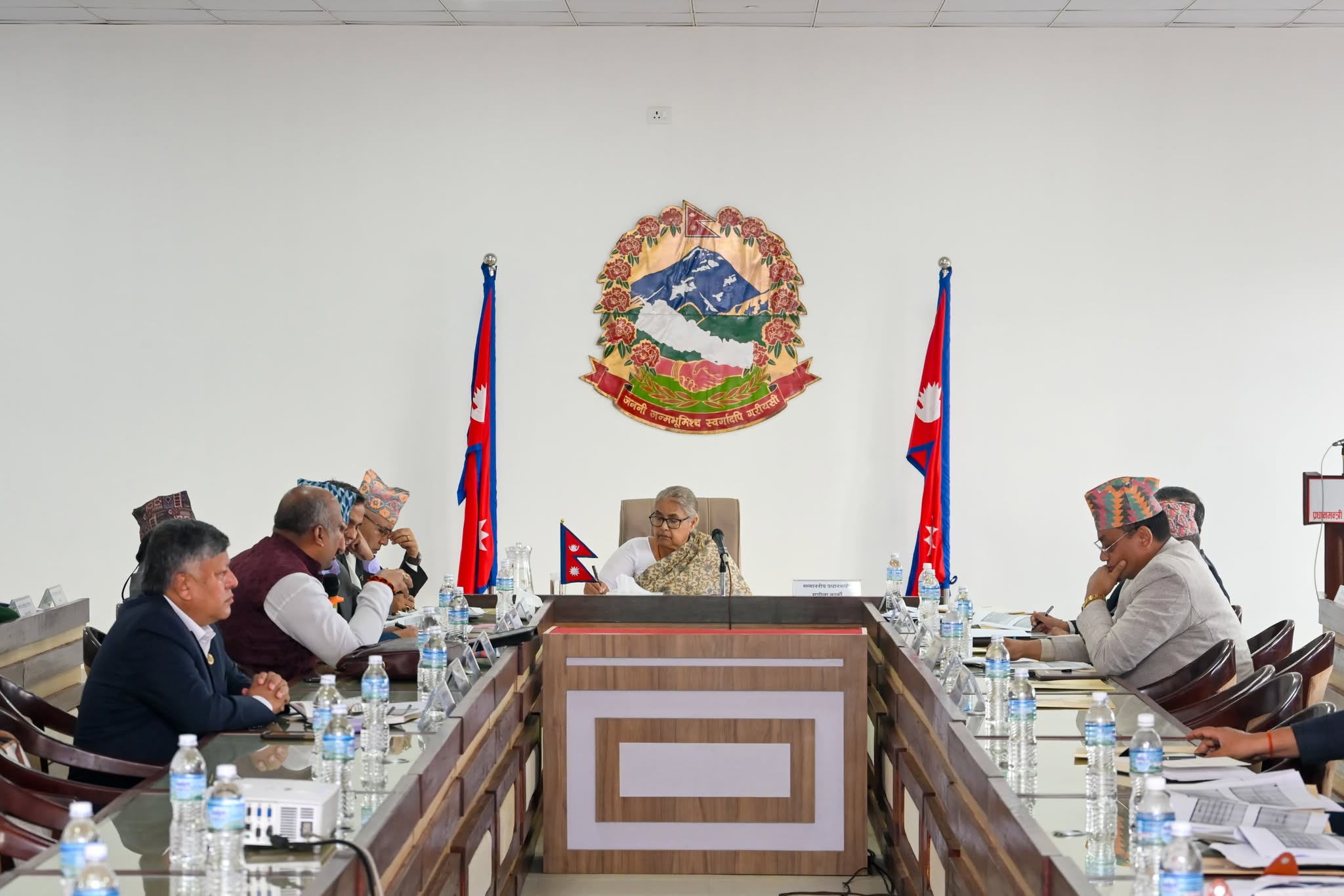 विपद् जोखिम न्यूनीकरण राष्ट्रिय परिषद्को बैठक जारी - www.ajakoartha.com