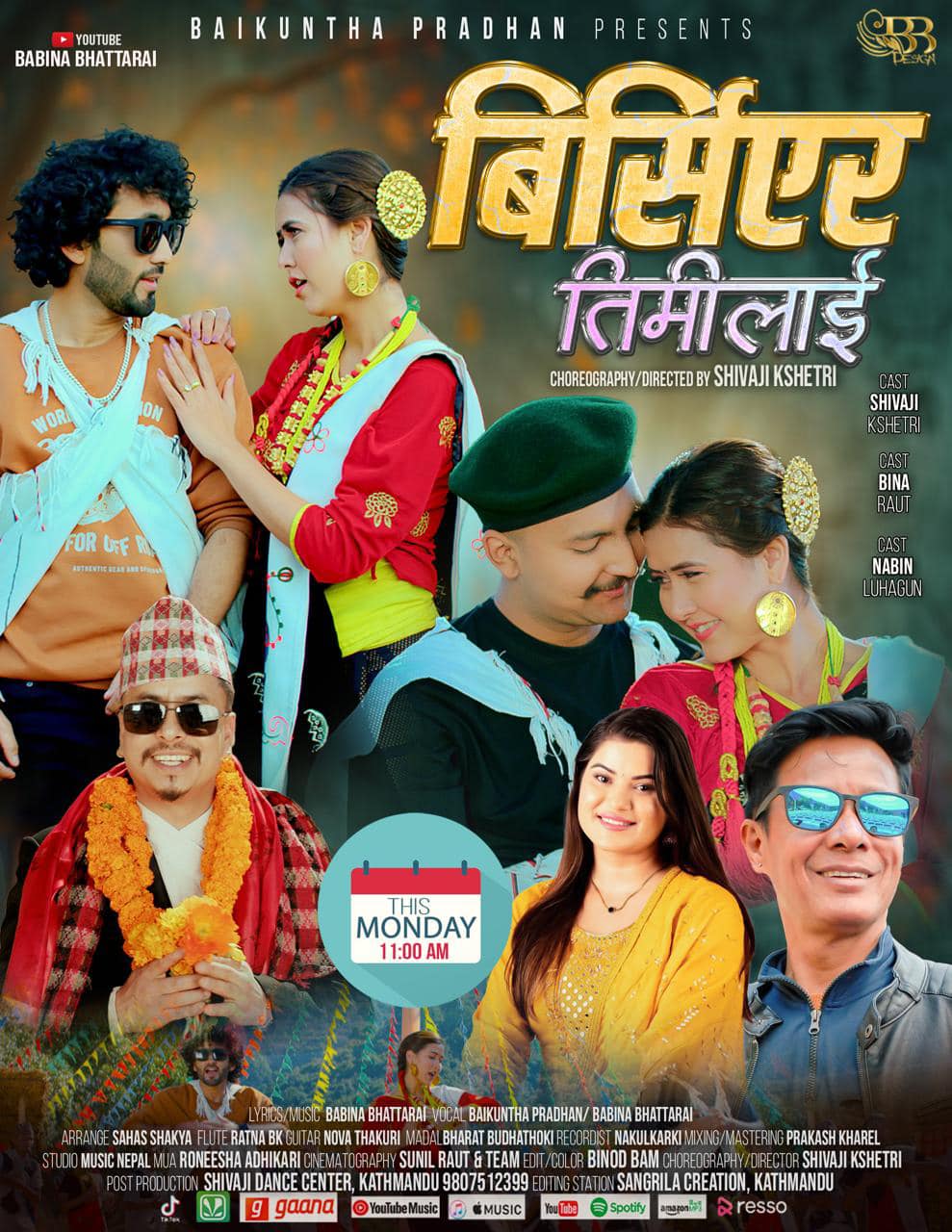 बबिना भट्टराईको स्वर संगीत तथा शब्दमा ‘बिर्सिएर तिमीलाई’ सार्वजनिक ( भिडियो सहित)
