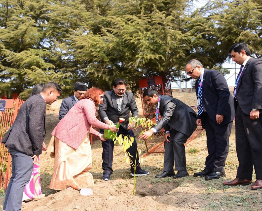 नेपाल एसबिआई बैंकद्धारा पशुपति मन्दिर परिसरमा वृक्षरोपण सम्पन्न