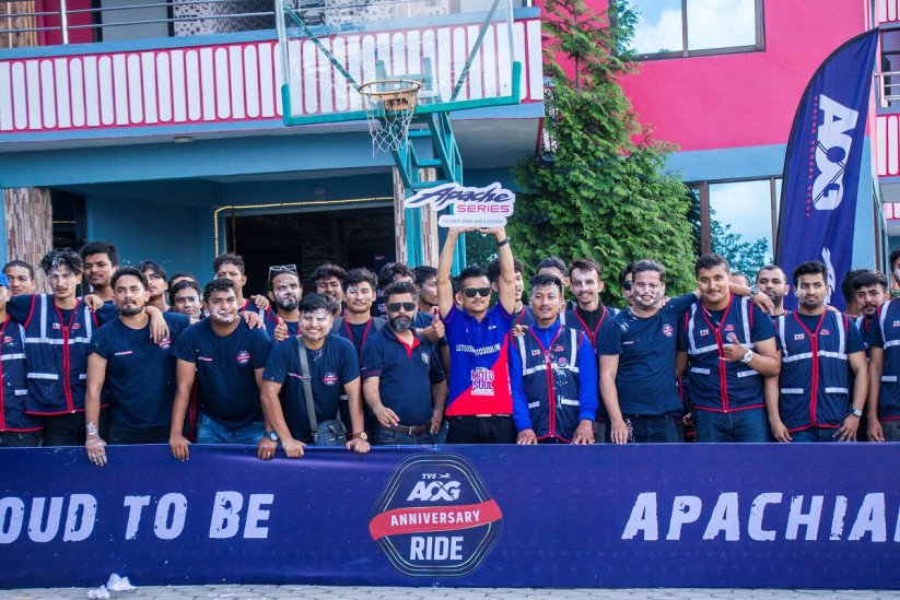 अपाचे ओनर्स ग्रुपको मार्सल मिटका साथै एनिभर्सरी राइड
