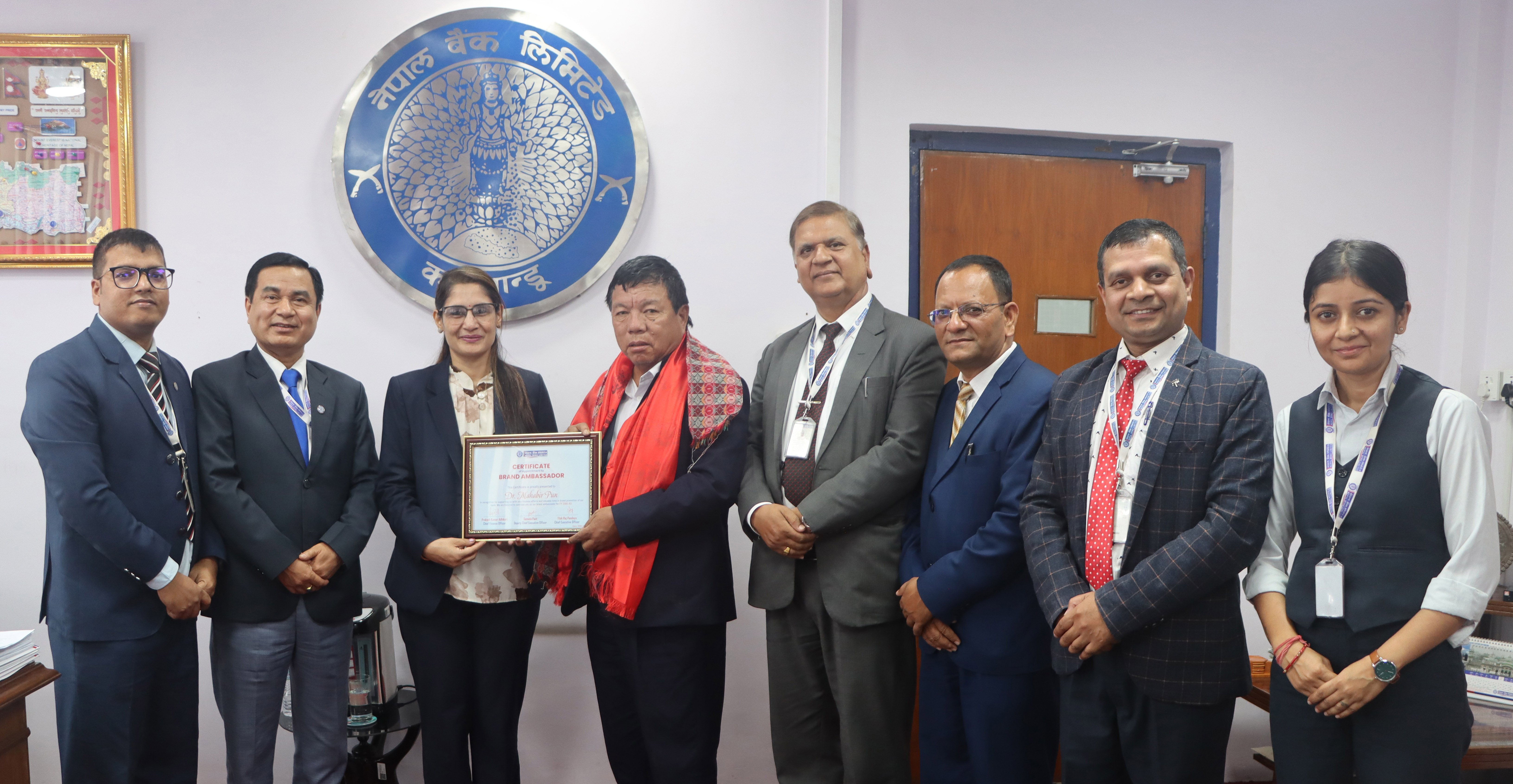 नेपाल बैंकको ब्राण्ड एम्बास्डरमा डा. महावीर पुन पुनः नियुक्त
