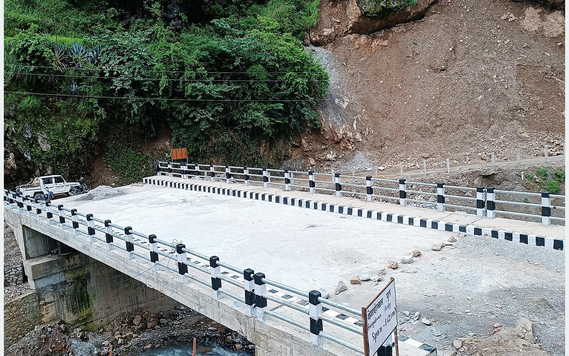 तनहुँको बुल्दीखोलामा छ करोडमा पक्की पुल निर्माण, दुई वडाका बासिन्दा लाभान्वित